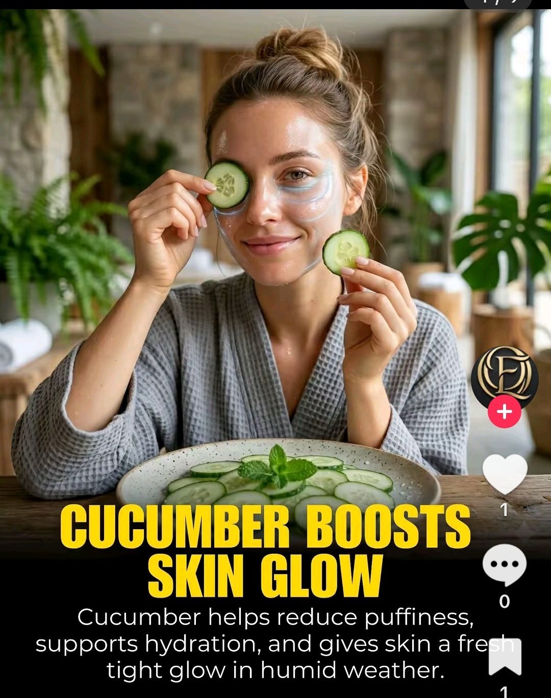 Cucumber Boosts Skin Glow — Puffiness, Hydration, Tight Skin