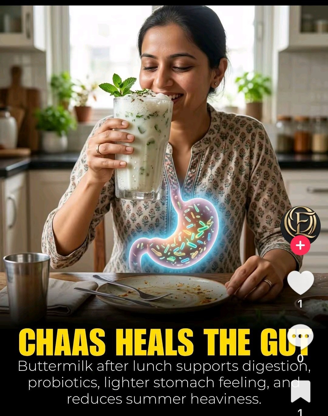 Chaas Heals the Gut — Probiotics, Digestion, Summer Heaviness