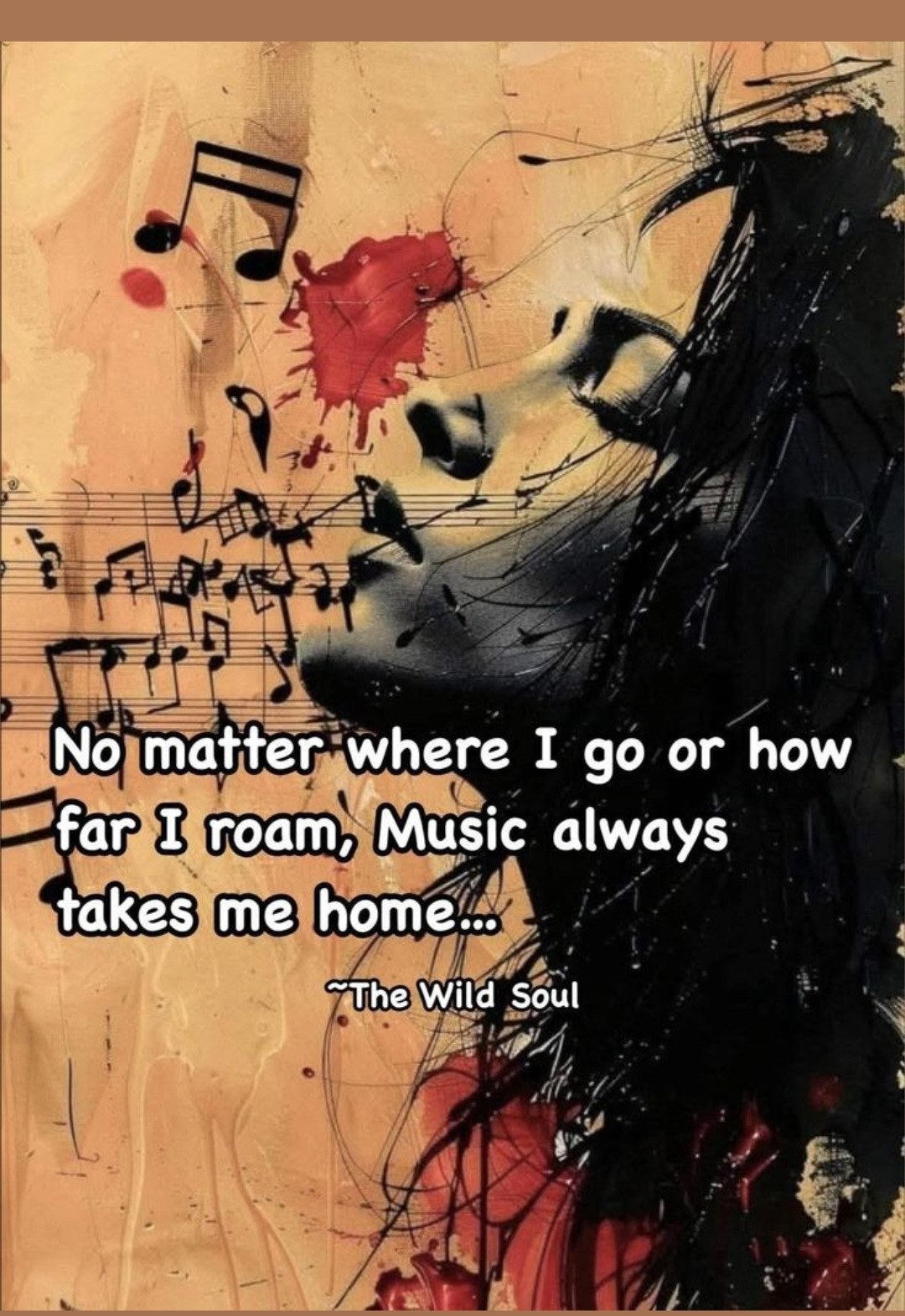 Woman as cello — tree of life and butterflies — soul and sound as one
