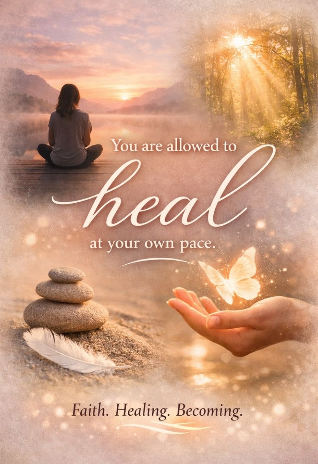 You are allowed to heal at your own pace — Faith, Healing, Becoming