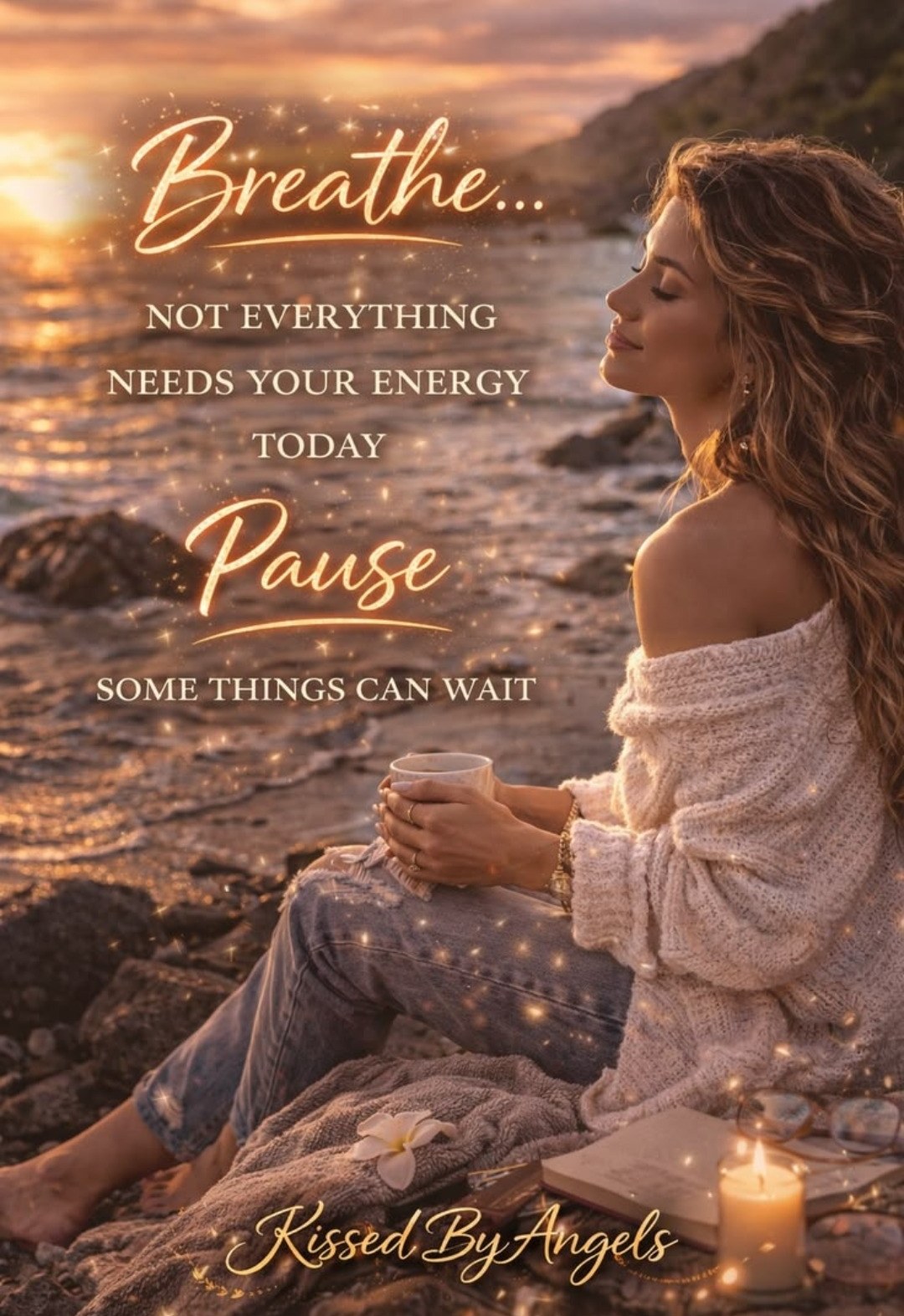 Breathe — not everything needs your energy today. Pause.