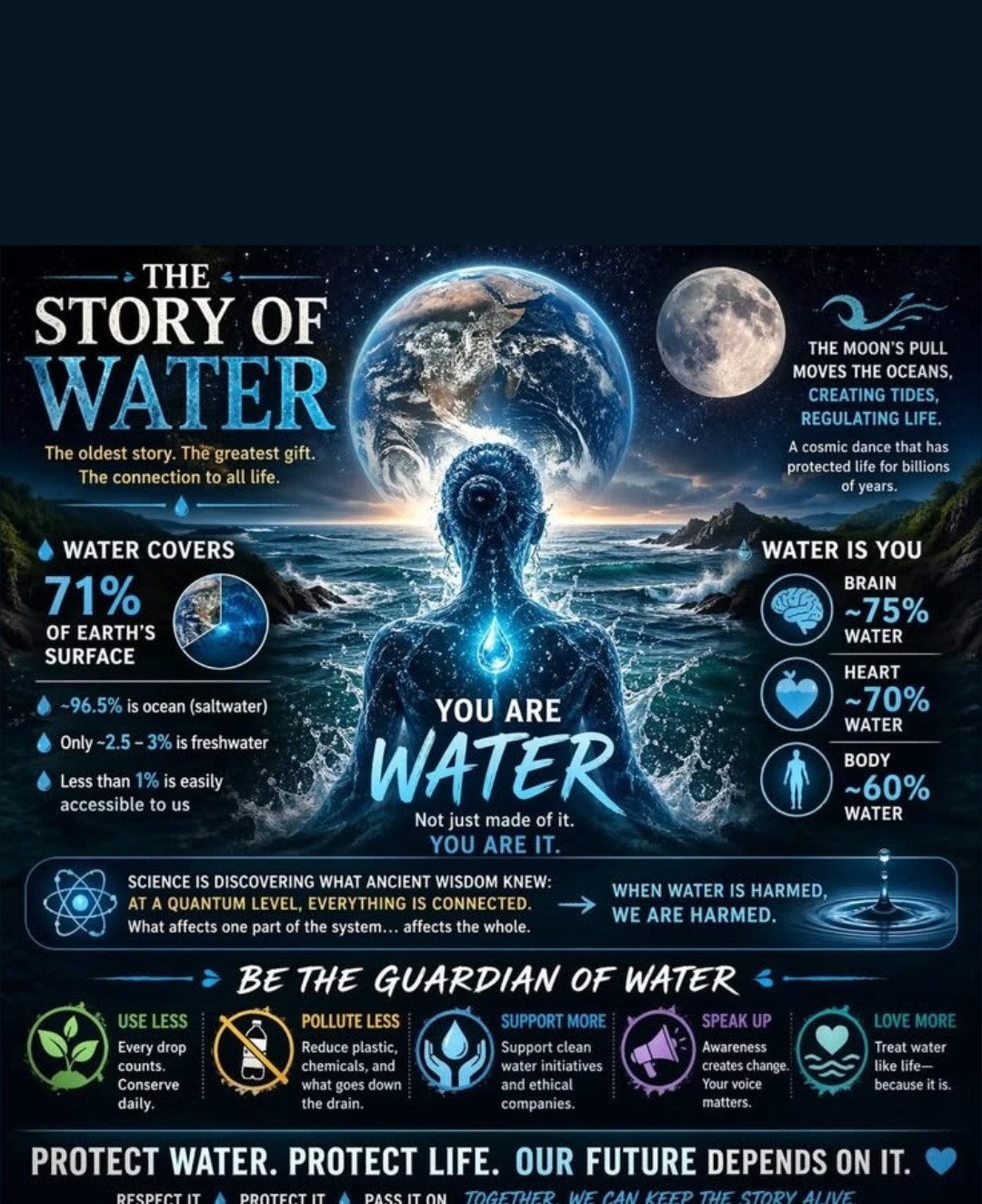 The Story of Water — Earth Moon Human Body