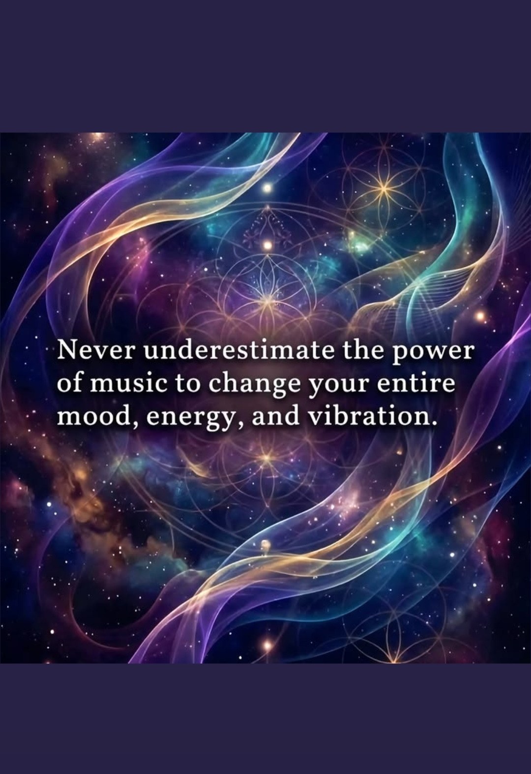 Never underestimate the power of music to change your mood energy and vibration