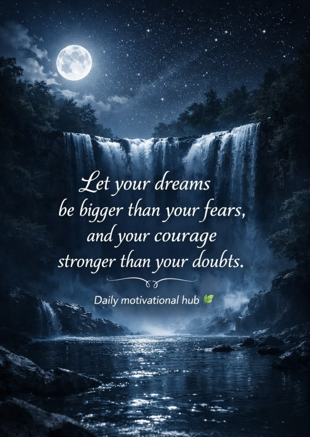 Let your dreams be bigger than your fears