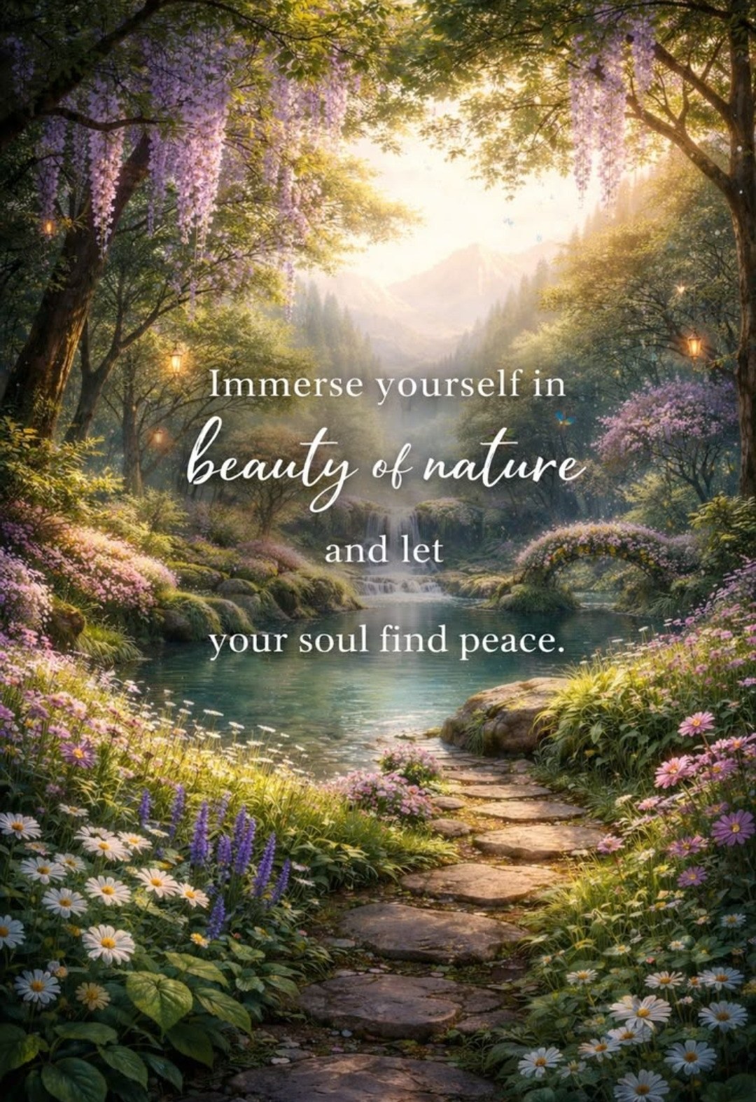 Enchanted nature path — let your soul find peace