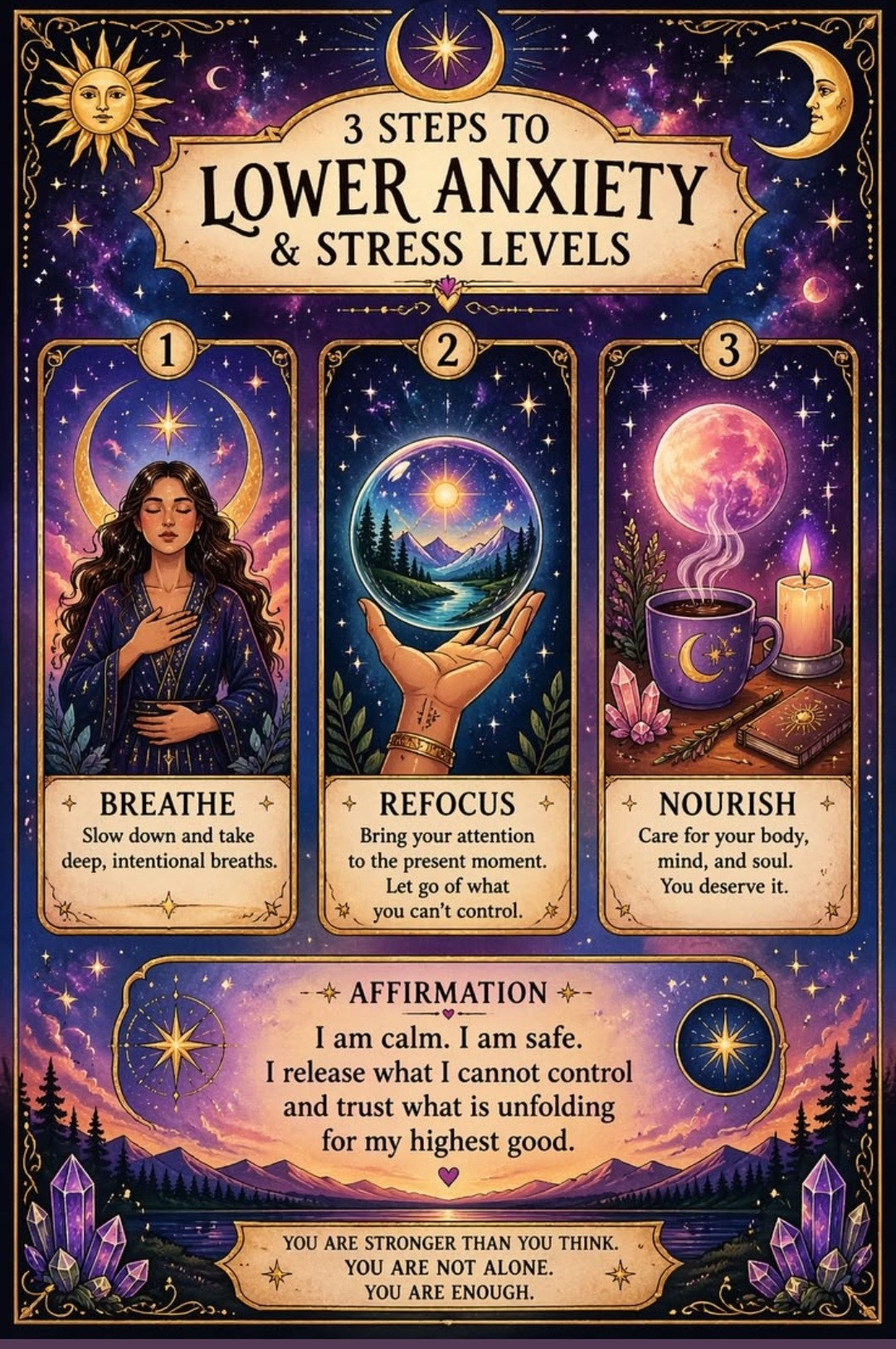 3 Steps to Lower Anxiety and Stress — Breathe, Refocus, Nourish