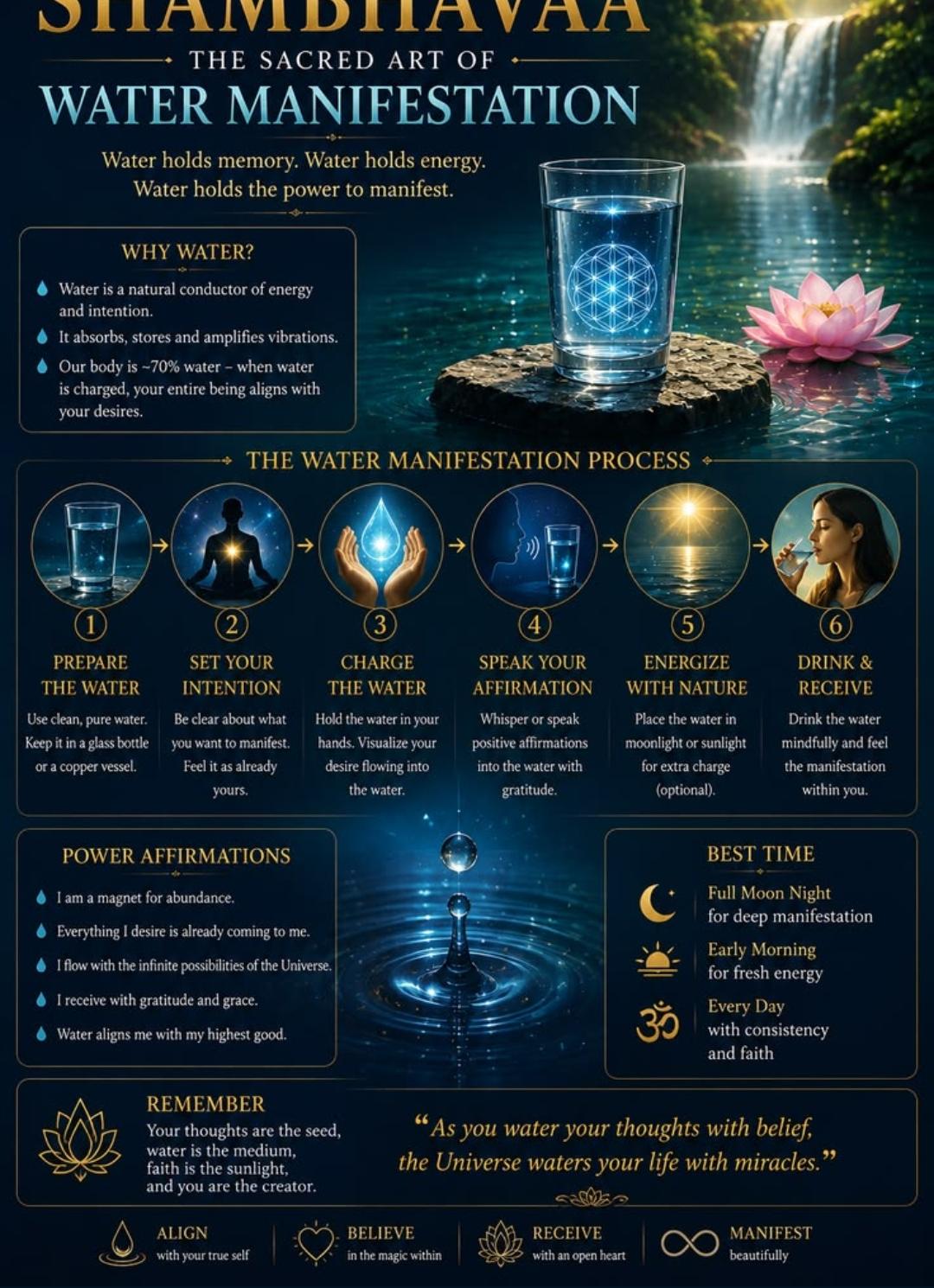 Shambhavaa — the sacred art of water manifestation