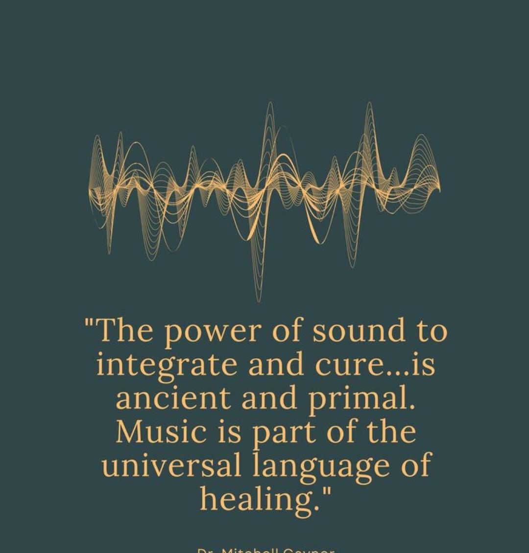 Dr Mitchell Gaynor quote on the power of sound
