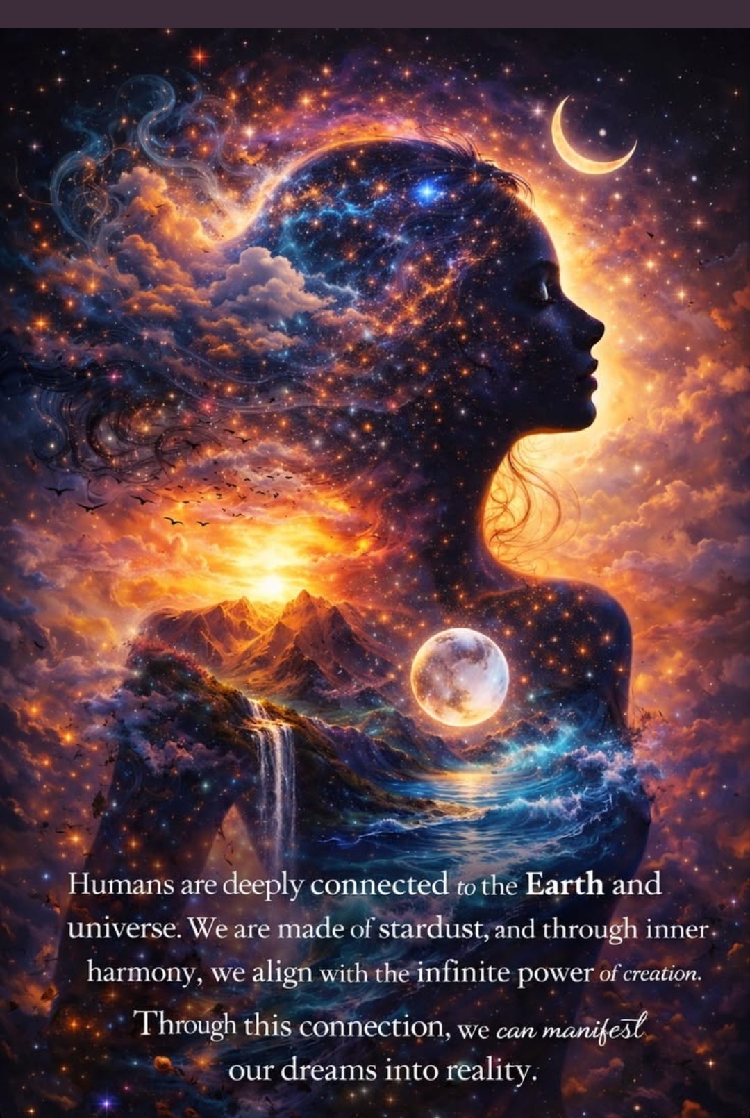 Humans are deeply connected to the Earth and universe — body, mind and soul as stardust