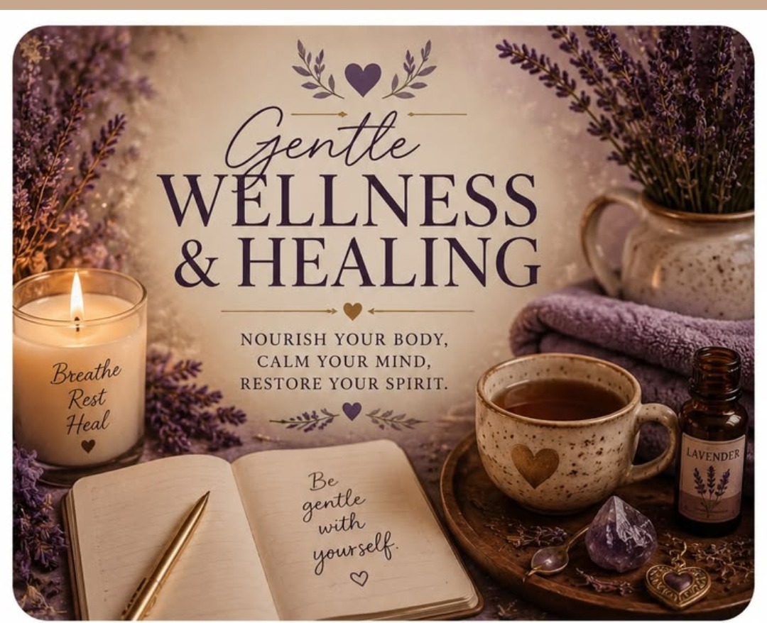 Gentle Wellness and Healing — nourish your body, calm your mind, restore your spirit, be gentle with yourself